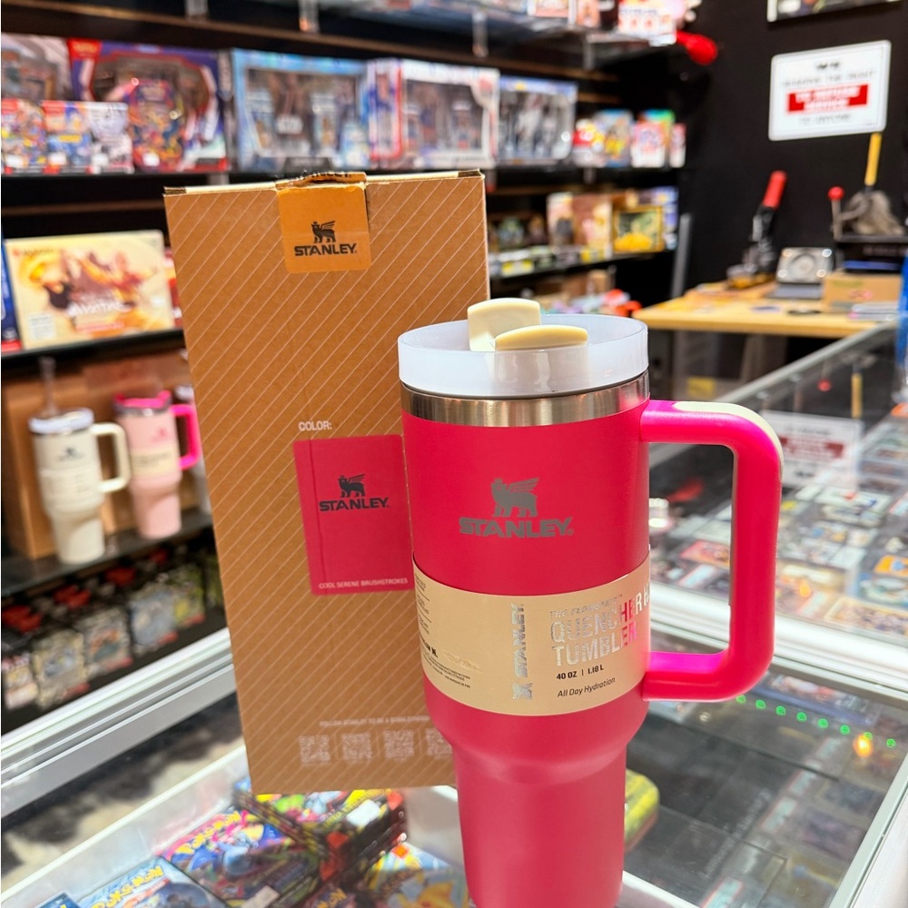 Stanley Bold Pink Tumbler with Handle